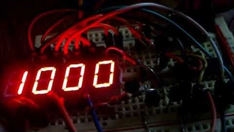 Multiplexing 4 Digit 7-Segment LED Display with Arduino