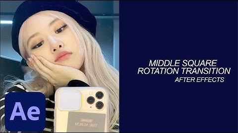 after effects tutorial | middle square rotation