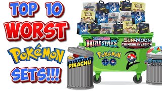 Top 10 WORST Pokemon Card Sets! (2024)