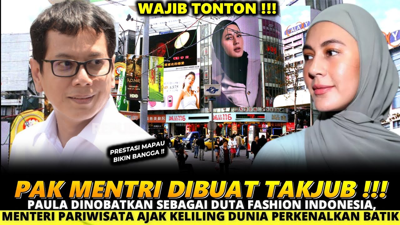 PAULA DINOBATKAN SEBAGA DUTA FASHION INDONESIA,MENTERI PARIWISATA AJAK KELILING DUNIA KENALKAN BATIK