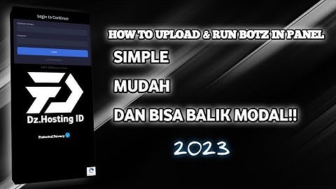 HOW TO LOGIN & RUNNING SCRIPT FROM CPANEL BOT IN PTERODACTYL [2023]