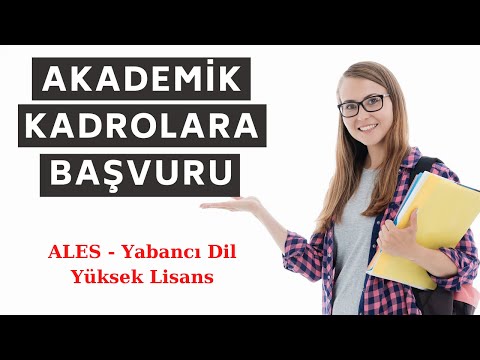 Akademik Kadrolara Başvuru | Teknik Şartlar (ALES - Yabancı Dil - Yüksek Lisans) (2020)