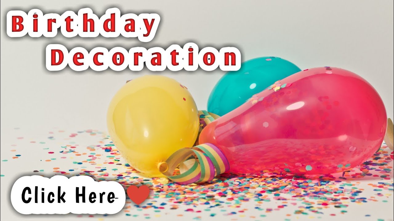 Easy Surprise Birthday Decoration For Friend Party Decorations birthday dekoresan YouTube