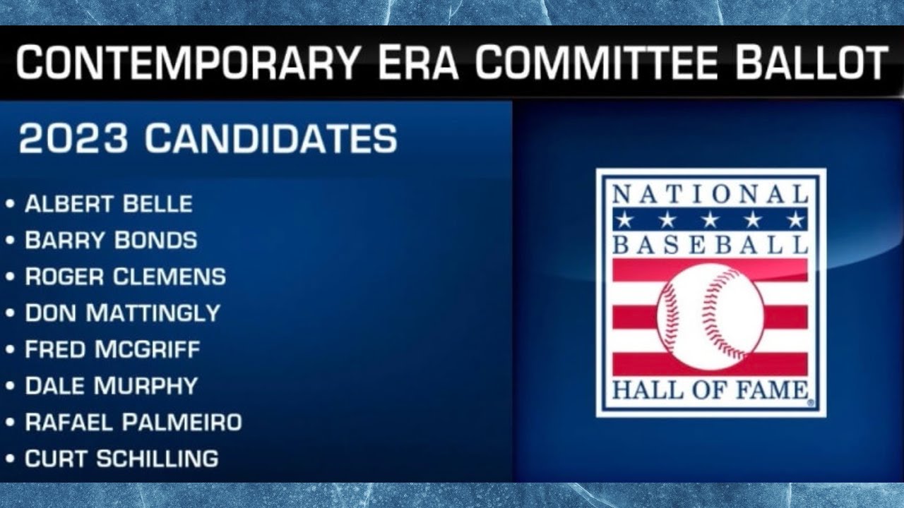 Baseball Hall of Fame Contemporary Era Ballot Released Hobby Evolution Episode 723 YouTube