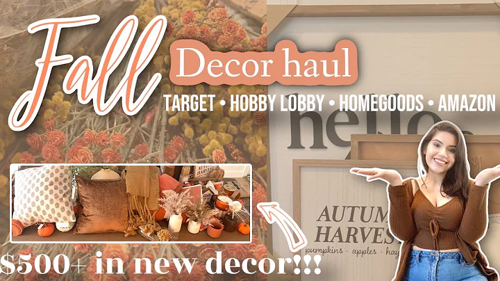 *NEW* FALL DECOR HAUL 2022 🍁 | HOBBY LOBBY, HOMEGOODS, & TARGET DECOR | FALL DECORATING