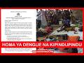 TAARIFA KWA UMMA KUHUSU MAFUA MAKALI YA INFLUENZA UVIKO 19 HOMA YA DENGUE NA KIPINDUPINDU TAARIFA KWA UMMA KUHUSU MAFUA MAKALI YA INFLUENZA UVIKO 19 HOMA YA DENGUE NA KIPINDUPINDU