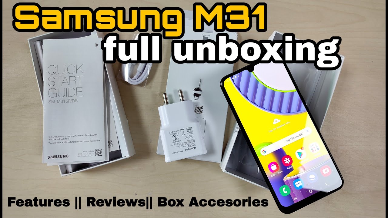 samsung m31 box accessories