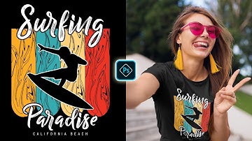 Surfing Vintage T-Shirt Design Zazzle In Photoshop Tutorial