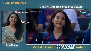 How To Create Trending Stadium Broadcast  Ai Videos || Tutorial video with english subtitles screenshot 5