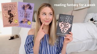 reading vlog: back in my fantasy era 🧚‍♀️