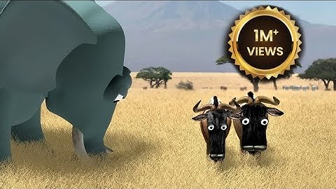 Savanna version.catoon video Wildebeest from Birdbox studio soppot me 1k subscribe please#best movie