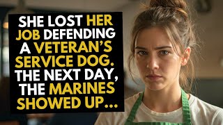 She Lost Her Job Defending a Veteran’s Service Dog. The Next Day, Marines Showed Up…