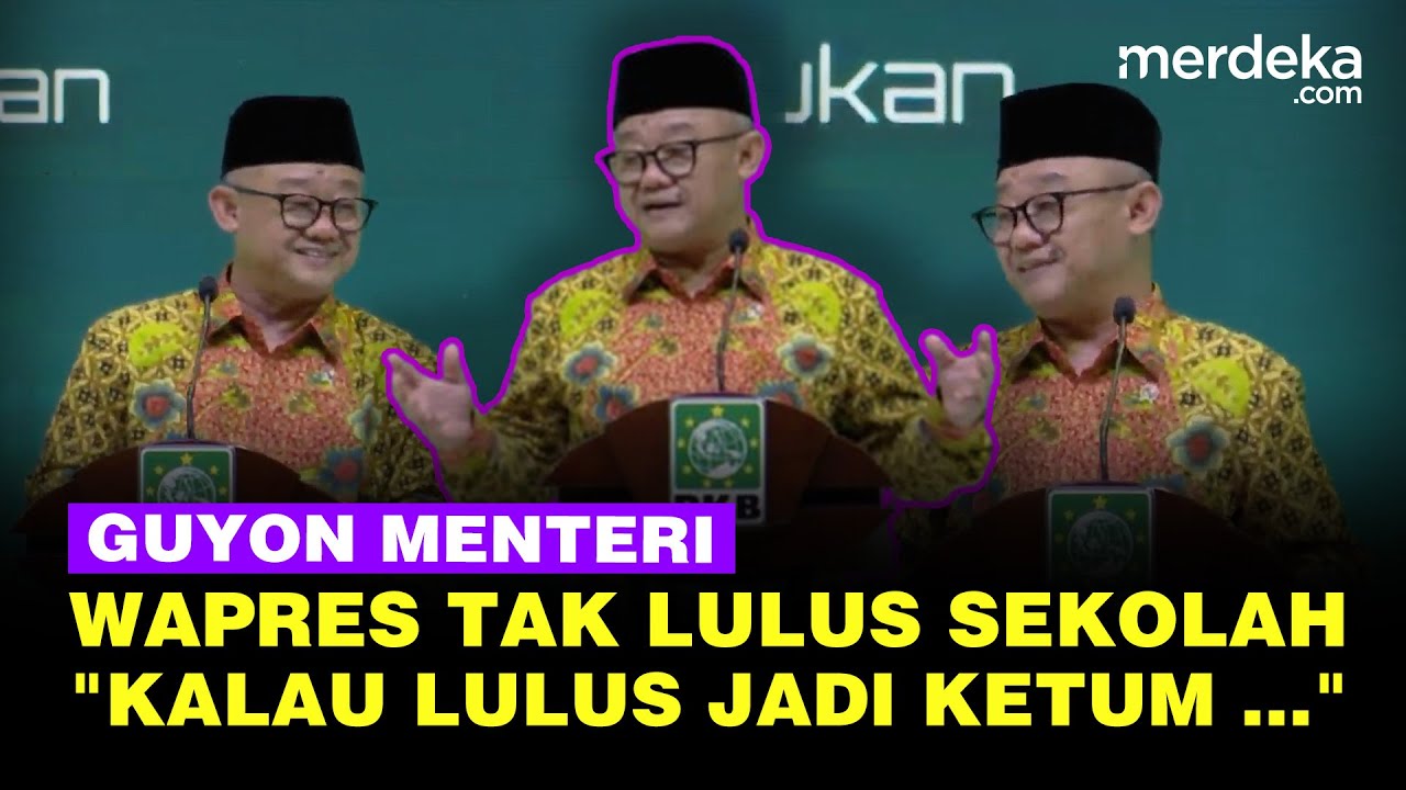 Guyon Mendikdasmen ke Wapres Ma'ruf Tak Lulus Sekolah: Kalau Lulus jadi Ketum Muhammadiyah