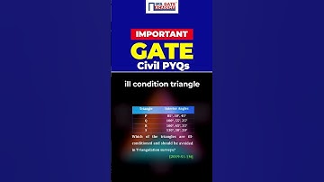 Belangrijke GATE Civil PYQs | driehoek in slechte staat #shorts