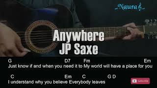 JP Saxe - Anywhere Guitar Chords Lyrics
