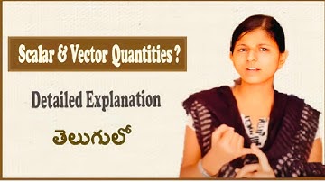 What Are Scalar & Vector Quantities In Telugu | Deeksha Academy | APPSC | TSPSC | UPSC | Civils
