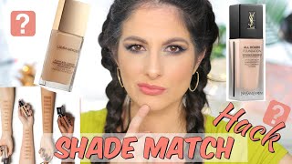 How I Shade Match my Foundation Foundation Color match Hack