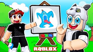 Panda vs Heronpuppy Resim Çizme Bölüm 3 ! - Roblox Speed Draw!