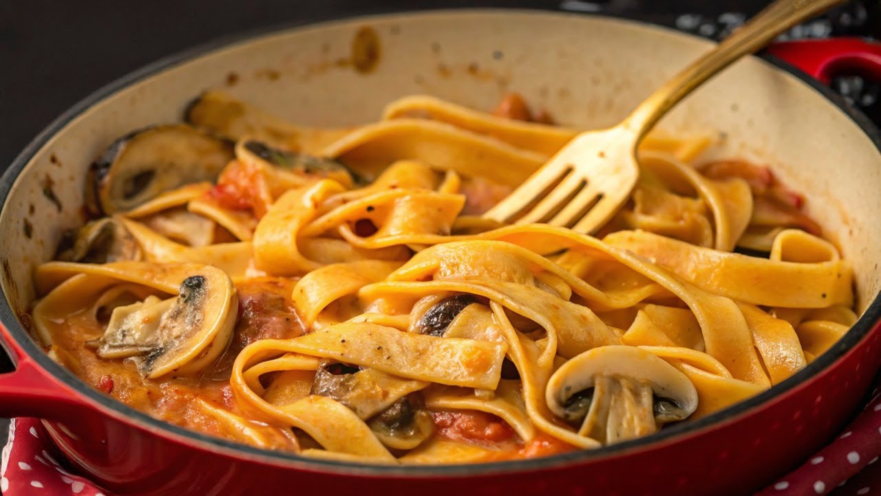 Dieses Pasta Rezept mit Knoblauch und Pilzen ist besser als jedes Fleisch! Zart & unwiderstehlich!