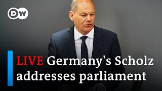 Watch live: German Chancellor Olaf Scholz addresses parliament