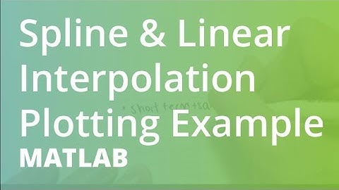 MATLAB: Spline & Linear Interpolation Plotting Example