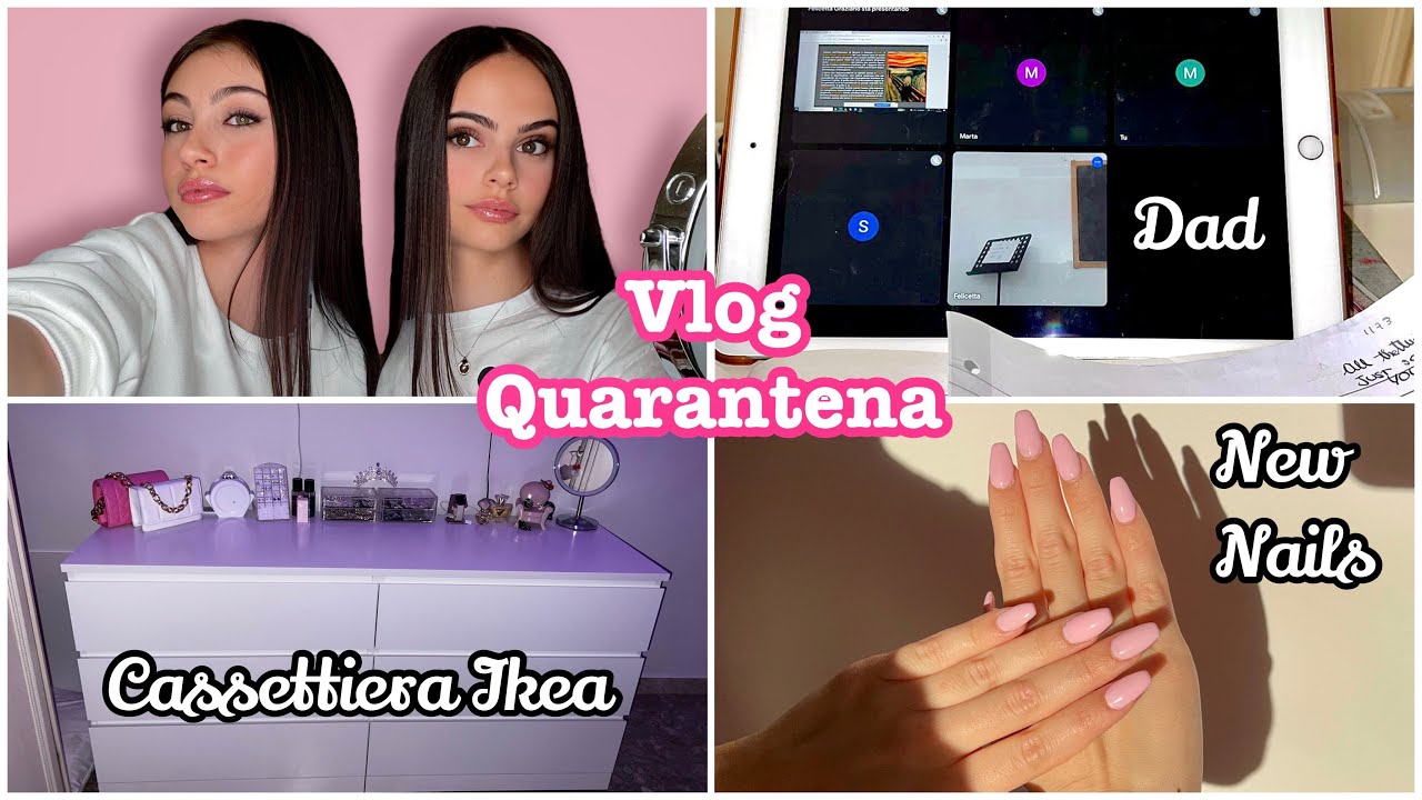 VLOG IN QUARANTENA / Nuova cassettiera Ikea + Tutorial unghie in gel 🤩💅🏻