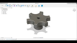 How to model a 3d printer extruder knob in Fusion 360