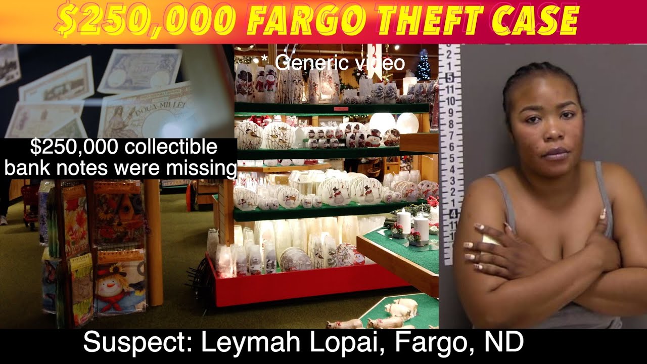 $250,000 Theft Case In Fargo - YouTube