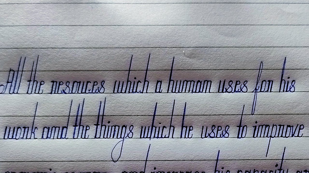 What is Human resources in english / cursive writing / cursive ...