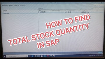 How to check stocks in SAP | Total stocks |ZMB52NEW | RRL | SAP | myEworld