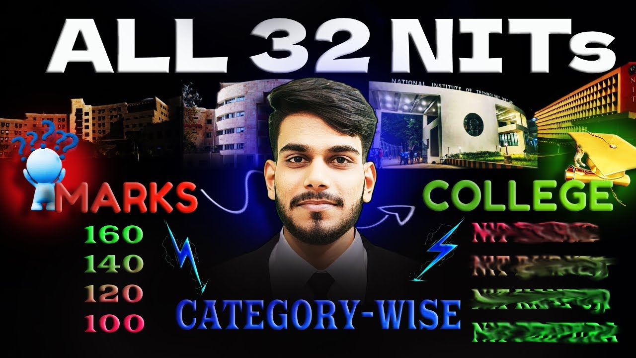 Safe Score For NIT JEE MAINS April 2025 | Category-wise Details | All 32 NITs | #jeemains #nits