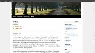 Full Demo of Auto Terms of Service and Privacy Policy WP Plugin