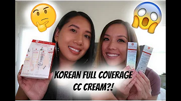 WHITE ADJUSTING CC CREAM?!  ERBORIAN FULL COVERAGE | COUSIN REVIEW & 1ST IMPRESSIONS