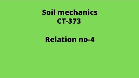 Soil mechanics| Relationship portion| Air void ratio| Air content|