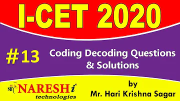 Coding Decoding Questions & Solutions | ICET 2020 Exam Preparation plan and Syllabus - #13