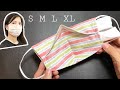 New design - NO FOG ON GLASSES - Very quick & easy 3D face mask sewing tutorial