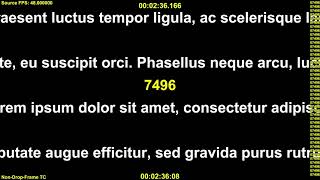 Scrolling Ticker Test Video: 48 fps