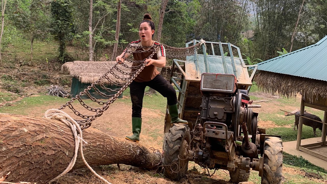 Agricultural vehicles transporting timber alone make logging roads