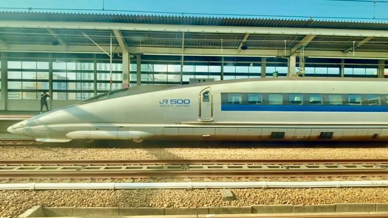 【新幹線車窓】N700系のぞみ号/新神戸到着〜西明石通過〜姫路到着(500系登場)→発車/進行方向左側/山陽新幹線【眠れぬ夜に】