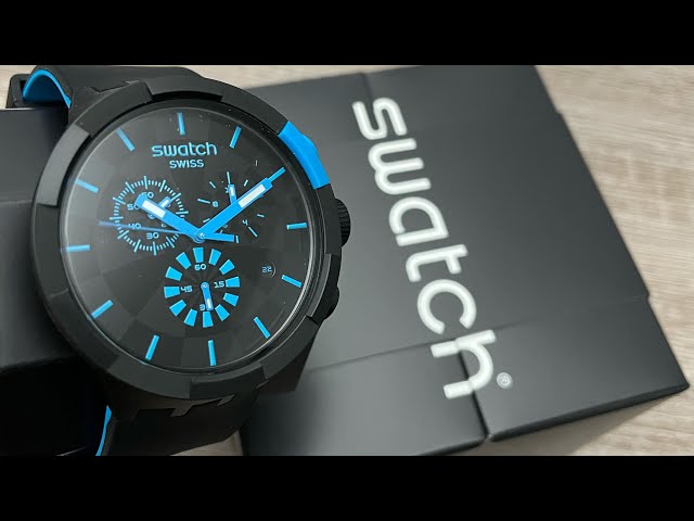 Swatch Big Bold Chrono Checkpoint Blue Men's Watch SB02B401 ...