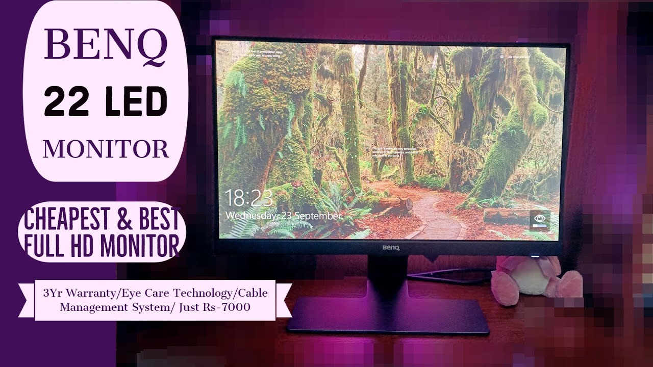 BenQ 22 inch Slim Bezel LED Monitor - Best & Cheap Monitor - Gaming/Home Use - Under Rs-7000(മലയാളം)