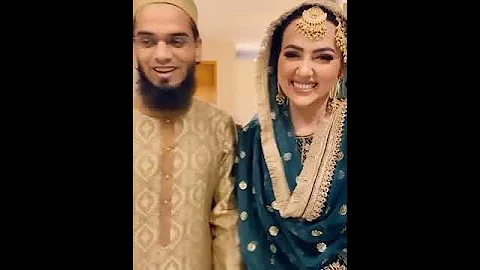 Qubool hai ❤️ Sana Khan and Mufti Anas Qubool Hai ceremony 👌 Sana Khan and Mufti Anas Wedding