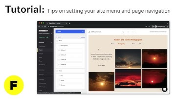 Format Tutorial: Tips on Setting your Site Menu and Page Navigation