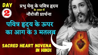 Sacred Heart Novena in Hindi || Day 2 || पवित्र हृदय के ऊपर का आग के 3 मतलब