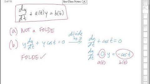 Classifying ODEs | Wellesley College Differential Equations w/Applied Linear Algebra