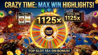 Crazy Time 1125X Crazy Bonus #evolution #casino #crazytime 