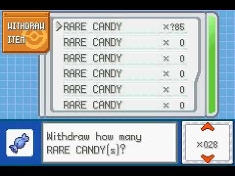 Pokemon FireRed Rare Candy Cheat