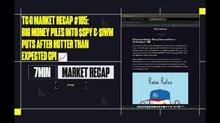 T&G Market Recap #105: 🔥 HOT CPI Print! Stocks Slide as Inflation Stays STICKY – Rate Cuts! 📉💥