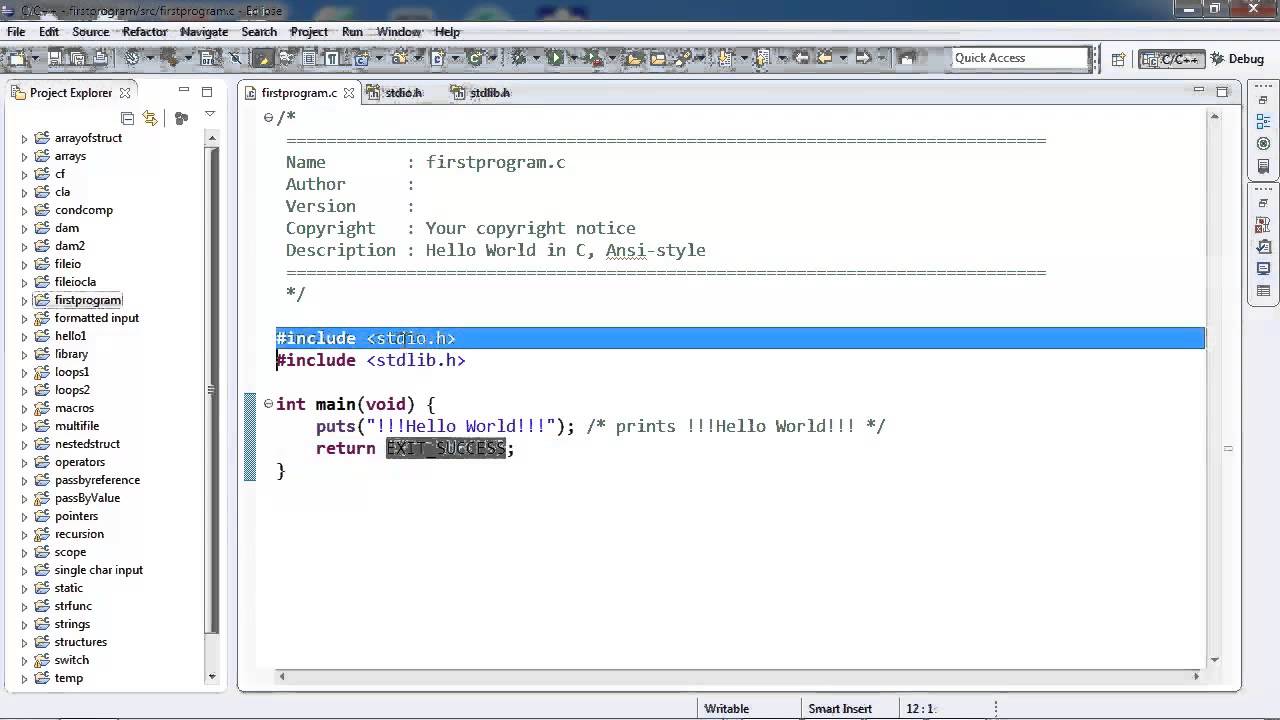 Cvideo 1 introdcutiontotheclanguage 4 writingyourfirstcprogram HB1 ...