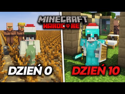 PRZETRWAŁEM 10 DNI NA PŁASKIM PUSTYNNYM ŚWIECIE Z PATYKAMI W MINECRAFT HARDCORE